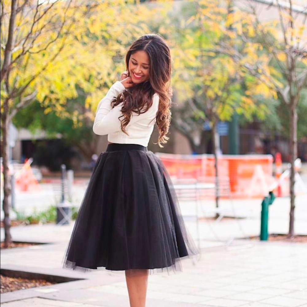 Black Tulle Skirt